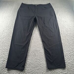 Vuori Meta Pants Mens 36 Black Performance Chino Stretch Travel Athletic Golf